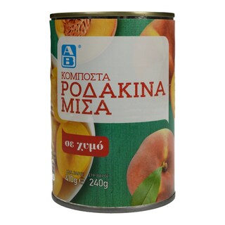 ΑΒ | Κομπόστα Ροδάκινα Μισά 410g
