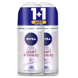 NIVEA | Αποσμητικό Roll On Pearl & Beauty 50ml 1+1 Δώρο