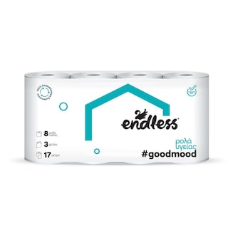 ENDLESS | Χαρτί Υγείας Good Mood 3 Φύλλα 8 Ρολά 680g