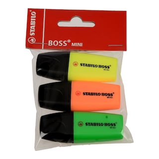 STABILO | ΜΑΡΚΑΔΟΡΟΙ ΥΠΟΓΡΑΜΜΙΣΗΣ BOSS ΜΙΝΙ 3 ΤΕΜ