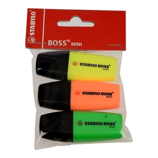 STABILO | Μαρκαδόροι Υπογράμμισης Mini 3 Τεμάχια
