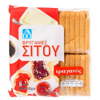 ΑΒ | ΦΡΥΓΑΝΙΕΣ ΣΙΤΟΥ 250 GR