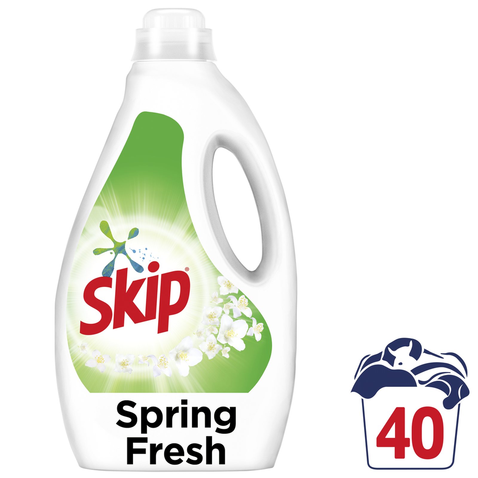 SKIP Υγρό Πλυντηρίου Ρούχων Spring Fresh 40 Μεζούρες