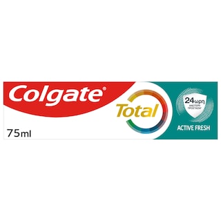 COLGATE | TOTAL | ΟΔΟΝΤΟΚΡΕΜΑ TOTAL FRESH STRIPES ΡΙΓΕΣ ΔΡΟΣΙΑΣ 75 ML