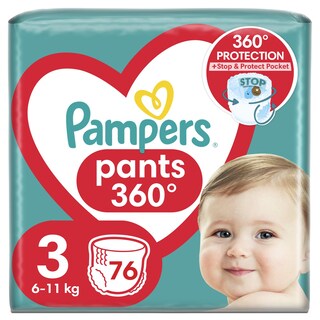 PAMPERS | Πάνες Βρακάκι Μωρού Pants Νο3 6-11kg Giant Pack 76 Τεμάχια