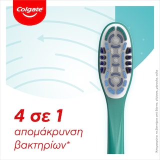 COLGATE | 360 | Οδοντόβουρτσα 360 Μέτρια 1 Τεμάχιο