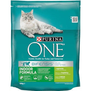 PURINA ONE | Ξηρά Τροφή Γάτας Indoor Γαλοπούλα 800 gr