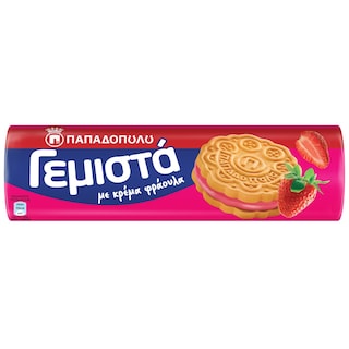 ΠΑΠΑΔΟΠΟΥΛΟΥ | Μπισκότα Γεμιστά Φράουλα 200g