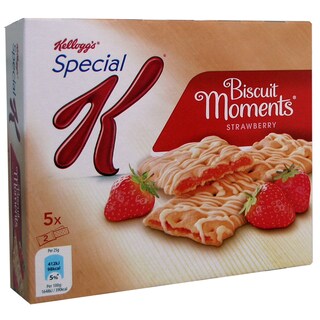 KELLOGGS | SPECIAL K | Μπάρες Δημητριακών Biscuit Moments Φράουλα 5 X 25gr