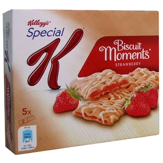 KELLOGGS | SPECIAL K | Μπάρες Δημητριακών Biscuit Moments Φράουλα 5 X 25gr