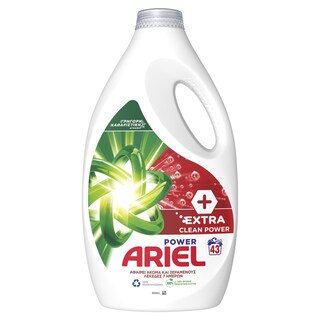 ARIEL | Υγρό Πλυντηρίου Ρούχων Extra Clean Power 43 Μεζούρες