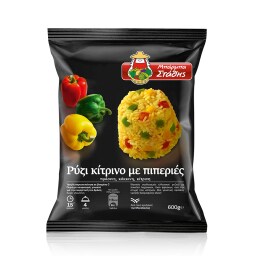 Ρύζι Κίτρινο Με Πιπεριές Κατεψυγμένο Έτοιμο Φαγητό 600gr