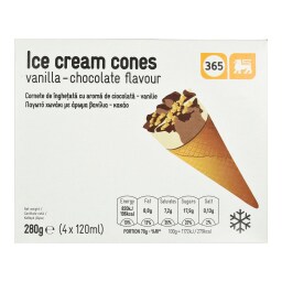 365 | IC CONES VAN/CHOC 4X120ML