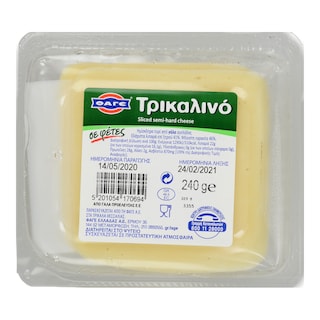 ΦΑΓΕ | Τυρί Ημίσκληρο Τρικαλινό Φέτες 240g