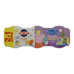 ΚΡΙ ΚΡΙ | Παιδικό Γιαούρτι Φράουλα Μπισκότο 2+1 Τεμάχιο Δώρο 3X140 gr