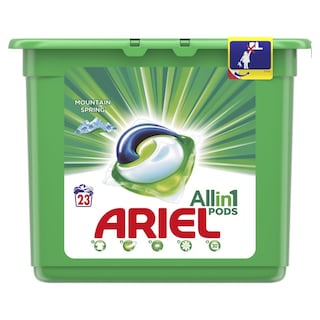 ARIEL | Kάψουλες Πλυντηρίου Ρούχων Allin1 Pods Mountain Spring 23 Τεμάχια