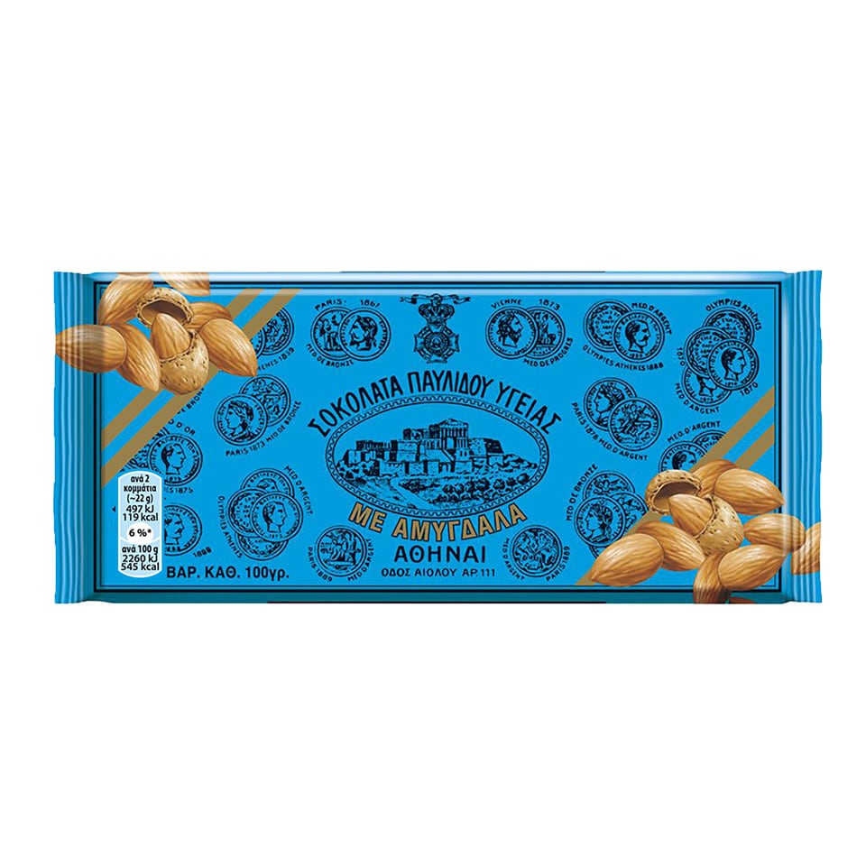 ΠΑΥΛΙΔΗΣ Σοκολάτα Υγείας Αμυγδάλου 100gr