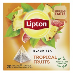 LIPTON | Τσάι Μαύρο Τροπικά Φρούτα 20x1.8g