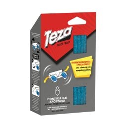 TEZA | Τρωκτικοκτόνο Mice Bait Άοσμο Ποντίκια & Αρουραίοι 1 Τεμάχιο