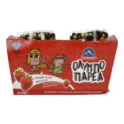 ΟΛΥΜΠΟΠΑΡΕΑ | YOGHURT KID OLYMPOPAREA STRAWBERRY 2X145GR