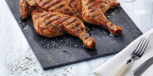 Μαριναρισμένο κοτόπουλο, με γλάσο μελιού & μουστάρδας