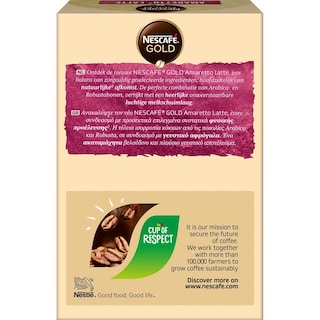 NESCAFE | Στιγμιαίος Καφές Gold Amaretto Latte 8x17.5g
