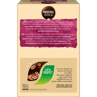 NESCAFE | Στιγμιαίος Καφές Gold Amaretto Latte 8x17.5g
