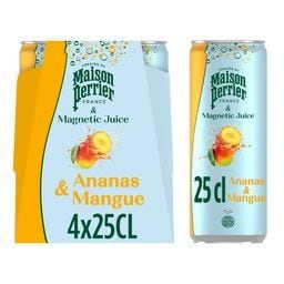 PERRIER | Ανθρακούχο Νερό Maison Perrier Ανανάς και Μάνγκο 4x250ml