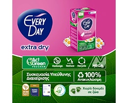 EVERY DAY | Panty Liners Normal Extra Dry 20 Pieces