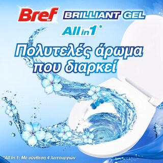 BREF | Μπλοκ Τουαλέτας WC Brilliant Gel Arctic Ocean 42g