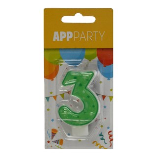 - | Κερί Γενεθλίων Νο3 1 Τεμάχιο