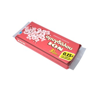 ΙΟΝ | ΣΟΚΟΛΑΤΑ ΑΜΥΓΔΑΛΟΥ 3 Χ 100 GR ΕΚΠΤΩΣΗ 0.15 ΕΥΡΩ