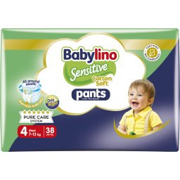 BABYLINO | Πάνες Βρακάκι Sensitive Pants Νο4 38 Τεμάχια