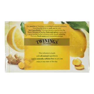 TWININGS | Αφέψημα Λεμόνι Τζίντζερ 20x1.5g