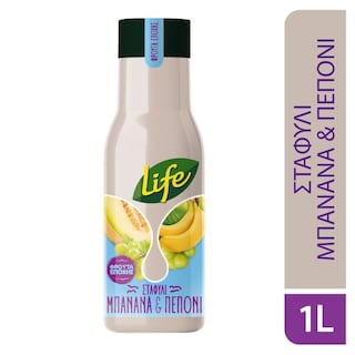 LIFE | Φρουτοποτό Σταφύλι Μπανάνα Πεπόνι 1lt