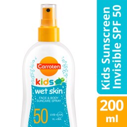 CARROTEN | Αντηλιακό Spray Διάφανο Kids Wet SKin SPF50 200ml