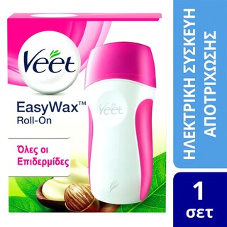 VEET | Ηλεκτρική Συσκευή Αποτρίχωσης EasyWax Roll On Σετ 1 Τεμάχιο Έκπτ. 10Ε