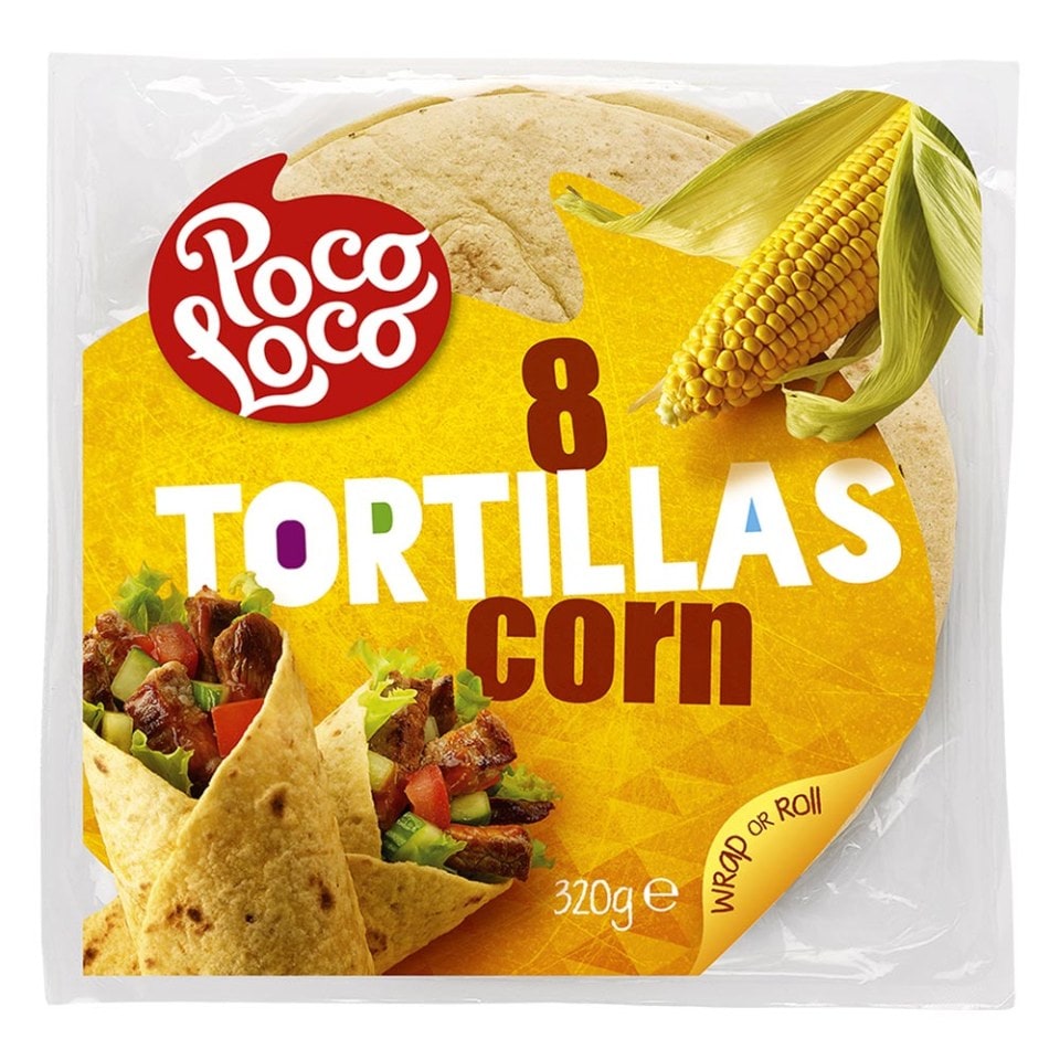 POCO LOCO Πίτες Tortillas Καλαμποκιού 20cm 320g