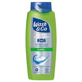 WASH&GO | Σαμπουάν και Conditioner 2σε1 Classic 650ml