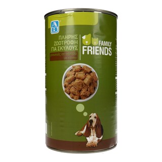 FAMILY FRIENDS | Σκυλοτροφή Κονσέρβα Κυνήγι σε Σάλτσα 1.230gr