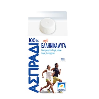 ΧΡΥΣΑ ΑΥΓΑ | Ασπράδι Αυγού Νωπό Παστεριωμένο 500g