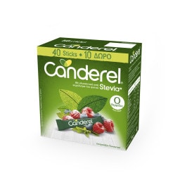 CANDEREL | CANDEREL STEVIA STICKS 40+10ΔΩΡ.Χ2G