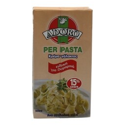 ADORO | ΚΡΕΜΑ ΓΑΛΑΚΤΟΣ UHT PER PASTA 15% ΛΙΠΑΡΑ 200 ML