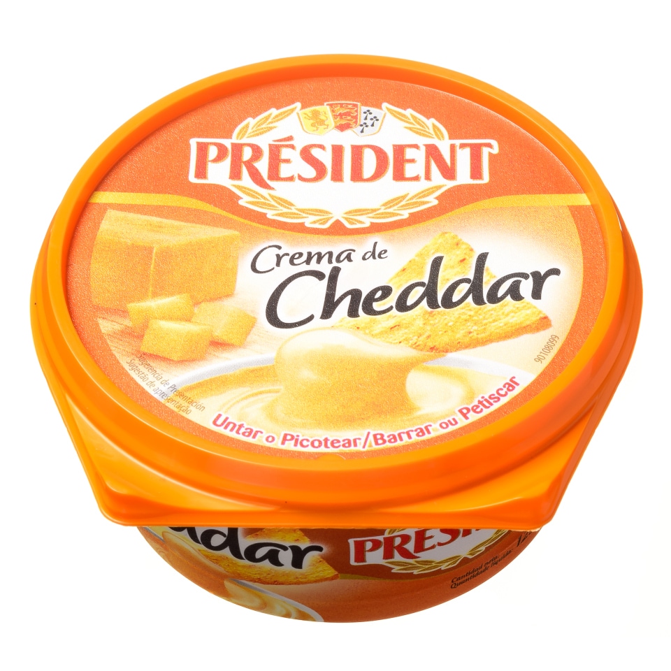 PRESIDENT Τυρί Κρέμα Cheddar 125g