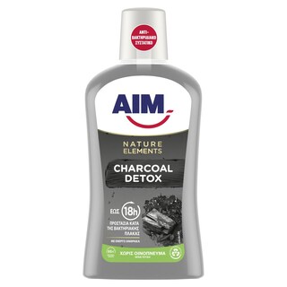 AIM | Στοματικό Διάλυμα Nature Elements Charcoal Detox 500ml