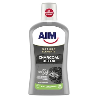 AIM | Στοματικό Διάλυμα Nature Elements Charcoal Detox 500ml