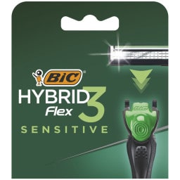 BIC | Ανταλλακτικά Ξυραφιού Hybrid 3 Flex Sensitive 4 Τεμάχια