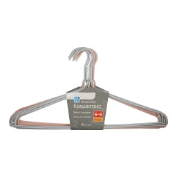 ΑΒ | Κρεμάστρες Μεταλλικές Σετ 6+6 Τεμάχια Δώρο