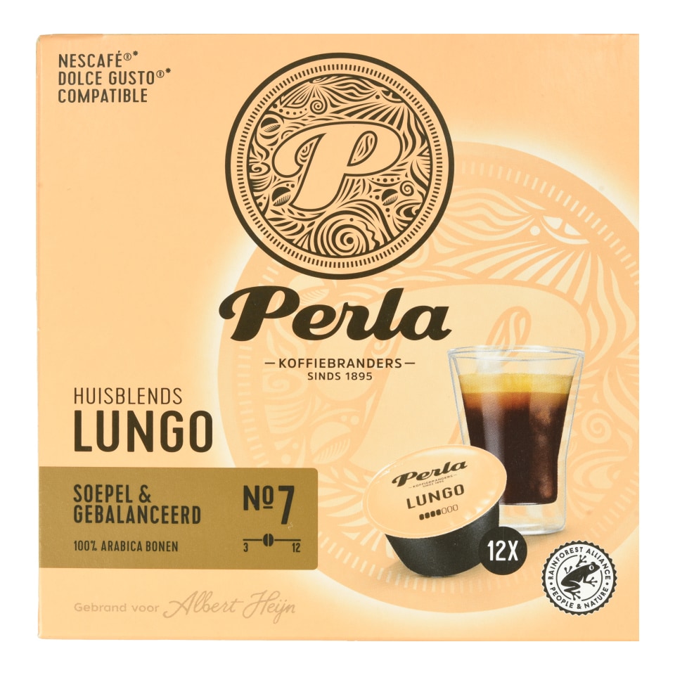 PERLA BEVERAGES Κάψουλες Καφέ Perla Dolce Gusto Espresso Lungo 12x6.5g