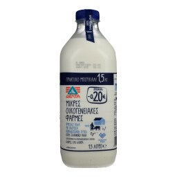 ΜΙΚΡΕΣ ΟΙΚΟΓΕΝΕΙΑΚΕΣ ΦΑΡΜΕΣ | Φρέσκο Γάλα Πλήρες 3.7% Λιπαρά 1.5lt Έκπτωση 0.20Ε